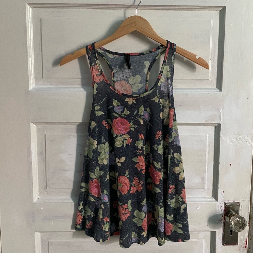 Urban Outfitters Floral Racerback Top